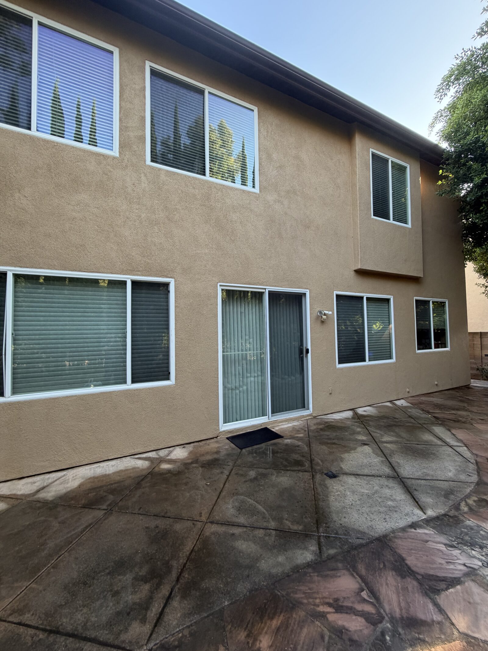 Sparkling clean windows on a home we serviced